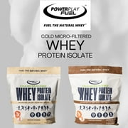 POWER PLAY FUEL Cold Micro-Filtered Whey Protein Isolate Powder, Chocolate 32oz