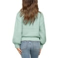 thumbnail image 2 of Sherrylily Girls Mock Neck Pullover Sweaters Long Sleeve Knit Jumper Spring Casual Tops, 2 of 3