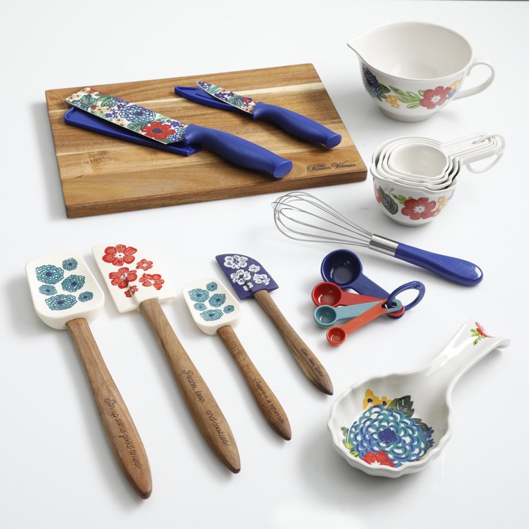 Free Shipping! The Pioneer Woman Dazzling Dahlias 20-Piece Kitchen