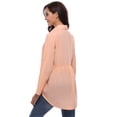 thumbnail image 5 of Uniexcosm Summer Women's Halter Chiffon Tank Tops Bow Tie V Neck Pleated Sleeveless Blouse Shirts, 5 of 10