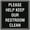 Black, variant on Signs ByLITA Square Please Help Keep Our Restroom Clean Sign - Easy Installation | Durable Material (Blue) - Medium