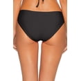 thumbnail image 3 of Becca by Rebecca Virtue BLACK Fine Line American Fit Swim Bottom, US Large, 3 of 4