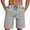 Gray, variant on Bosfbaoi Mens Shorts Lightweight Quick-Dry Athletic Shorts Elastic Waist Drawstring Vacation Beach Shorts with Back Pocket
