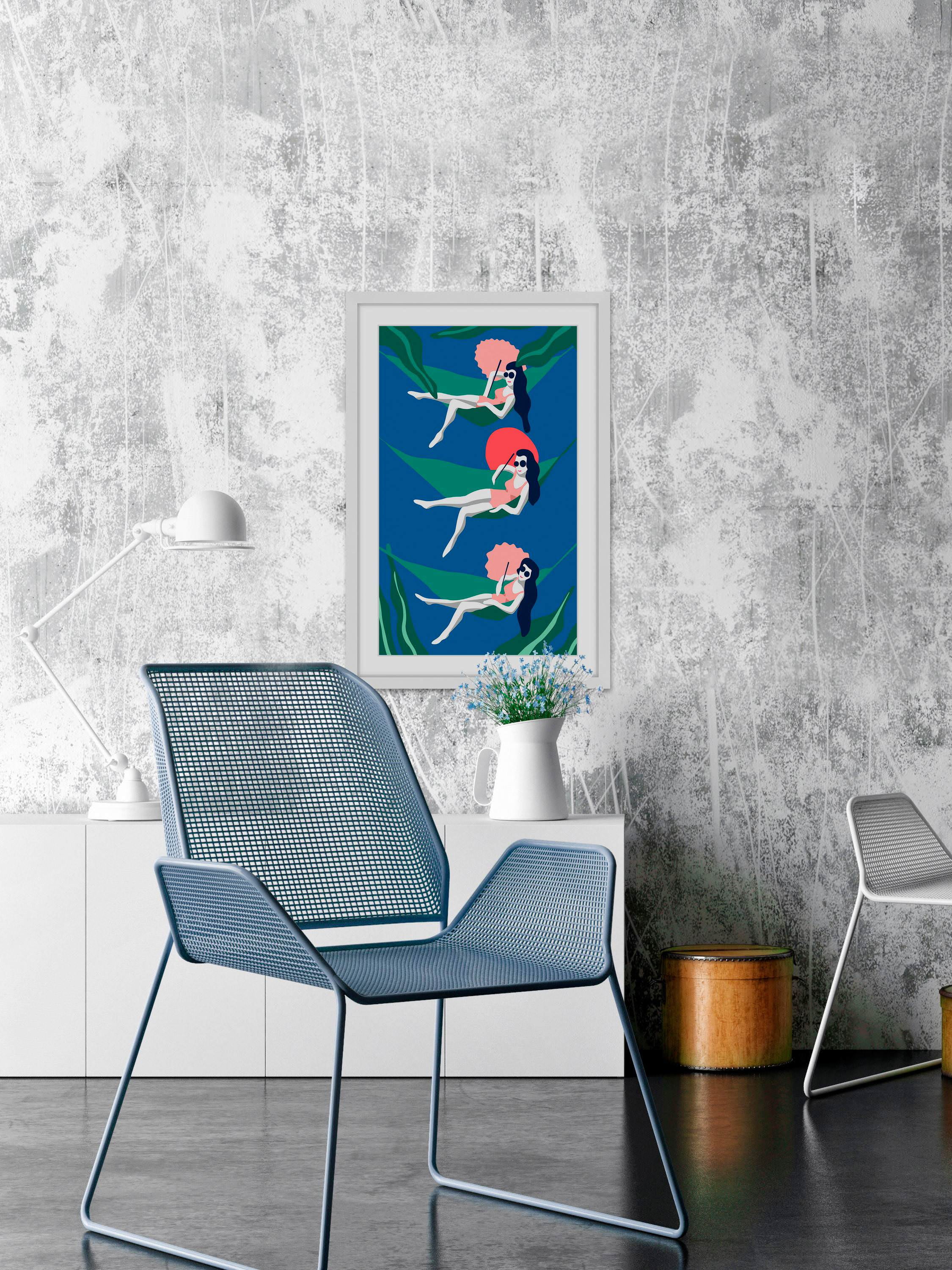 Summer Swing Framed Painting Print