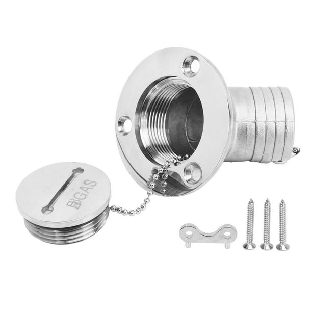 Boat Deck Filler, Marine Hardware Parts 316 Stainless Steel Chain Connection 1.5in 38mm With Key Cap For RV ANGGREK Otros