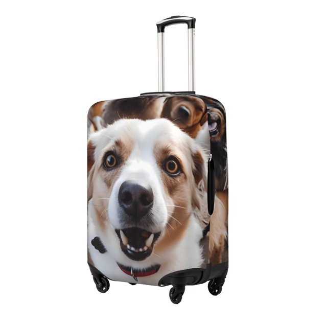 Fotbe Realistic Cute Puppy Funda Protectora para Equipaje, Antirrayones y Resistente a la Suciedad, Compatible con Maletas de 18 a 32 Pulgadas-Small