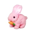 thumbnail image 1 of Conejo de Peluche Eléctrico Mascota Electrónica Juguete Saltarín Animal Interactivo Que Mueve Las Orejas Y Nariz Adecuado para El Aprendizaje Tempran Rosa, 1 of 9