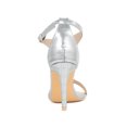 thumbnail image 2 of BLISSFUL STEP Women's T Strap Open Toe Stiletto Heel Sandals Silver 10, 2 of 7