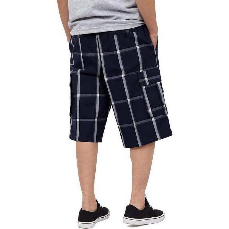 Relaxed Shorts in Navy Tartan Relaxed Shorts in Navy Tartan