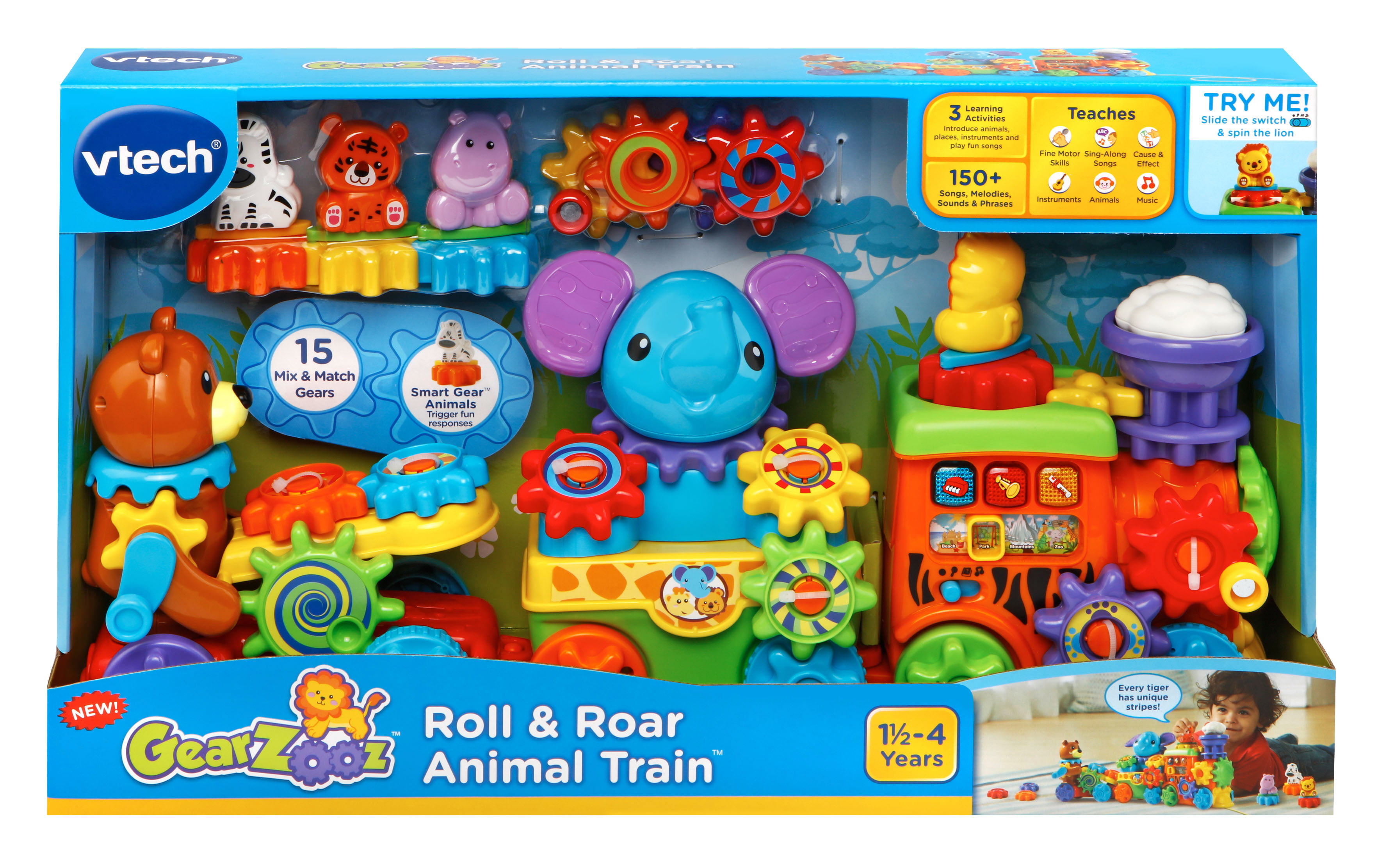 vtech roll and roar animal train