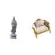 thumbnail image 1 of Adorno De Figura De Guan Yin Con Sofá De Madera En Miniatura, Muebles De Simulación Artesanal Para Estantería, Armario, Escritorio Y Casa De Muñecas, Escena De Vida DIY, 1 of 8