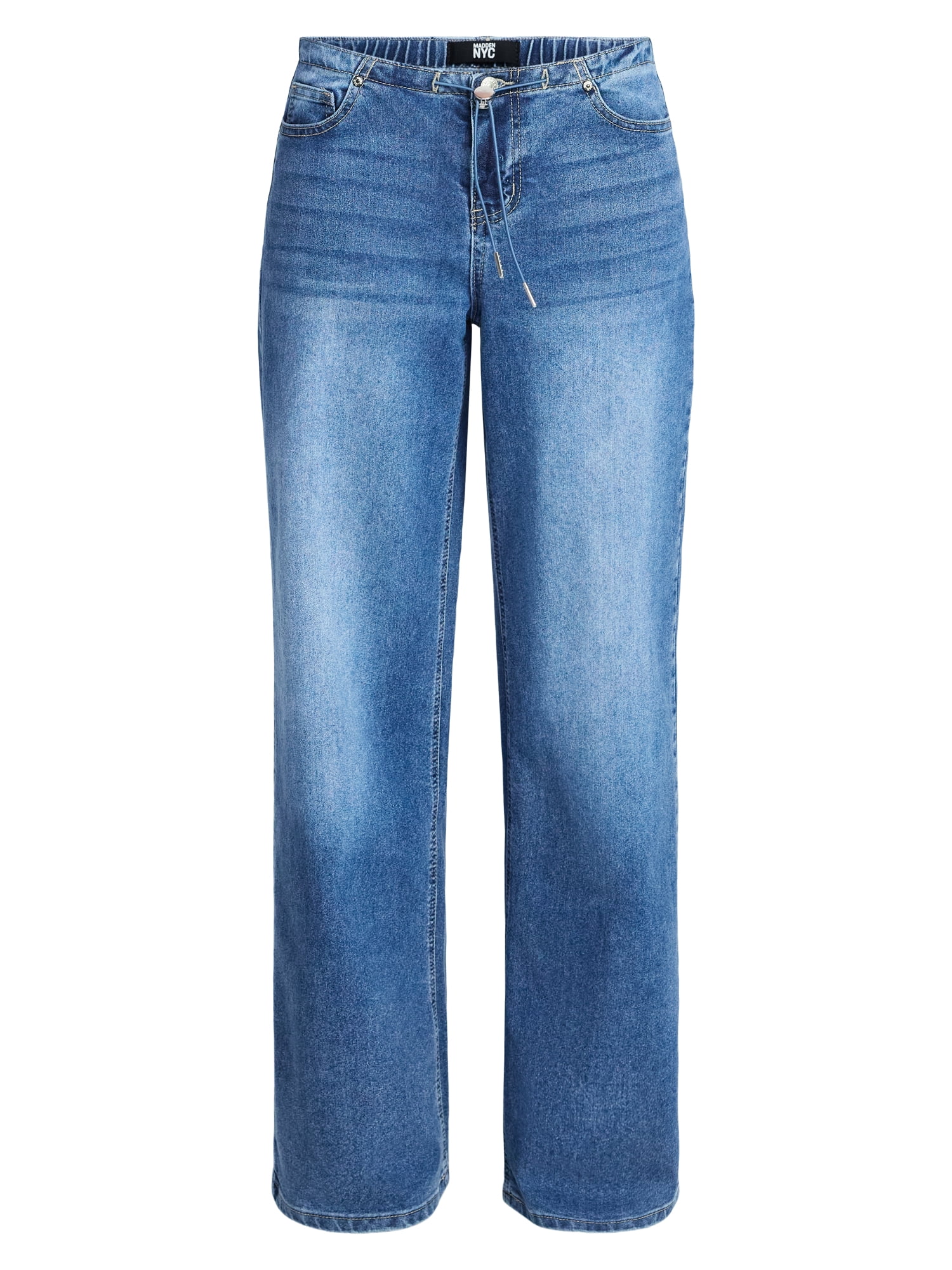 Madden NYC Women's Slouchy Jeans, Sizes XXS-XXL - Walmart.com