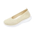 thumbnail image 2 of Women's Woven Orthopedic Breathable Shoes Comfortable Walking Sneakers with Arch Support Wide Fit Go Walk Slip on Tenis Comfy Work Slip Ins Loafers Standing All Day Soft Foam Summer Shoes Hands Free, 2 of 6