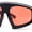Black - Red, variant on Oversized Curved Top Racer Thick Plastic Sunglasses Beige
