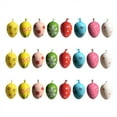 thumbnail image 3 of Cheapark 24 Pack 4cm Easter Egg Pendants Mini Decorative Accents For Tree Home Party Spring Easter Festive Mini Display, 3 of 6