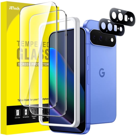 JETech Screen Protector with Lens Protector for Google Pixel 11, 9H Tempered Glass, 2 2 Pack