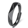 thumbnail image 1 of Nuevo anillo geométrico simple para pareja, se puede combinar con un anillo de boda de rombo, joyería de compromiso para pareja, regalo de fiesta 2021, 1 of 4