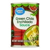 Great Value Green Chile Enchilada Sauce, Mild, 10 oz Can