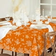thumbnail image 5 of Fall Tablecloth 60x102 Inch Rectangle Orange Maple Leaves Table Cover Waterproof Autumn Leaf Table Cloth for Thanksgiving Harvest Farmhouse Picnic Dining Table, 5 of 6