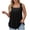 Black, variant on Lixiuxyad Workout Tank Tops Woman Women's Casual Square Neck Tank Top Pure Color Ruffle Detail Blouse For Spring Summer Daily Wear With Jeans,Black