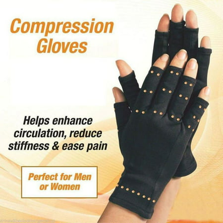 Copper Compression Arthritis Gloves, Carpal Tunnel, Computer Typing, and Everyday Support for Hands, Best Copper Infused Fit Glove for Women and Men (1 (Best Shoes For Midfoot Arthritis)