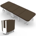 thumbnail image 2 of Brown Foldable Rollaway Cot – Space-Saving Bed for Office Naps & Living Room Guests, 2 of 9