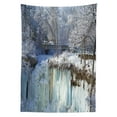 thumbnail image 3 of Ambesonne Minnesota Tablecloth Rectangular Table Cover, Frozen Minnehaha Fall, 60"x84", Multicolor, 3 of 4