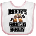 thumbnail image 3 of Inktastic Daddys Skiing Buddy Kids Skis Boys or Girls Baby Bib, 3 of 4