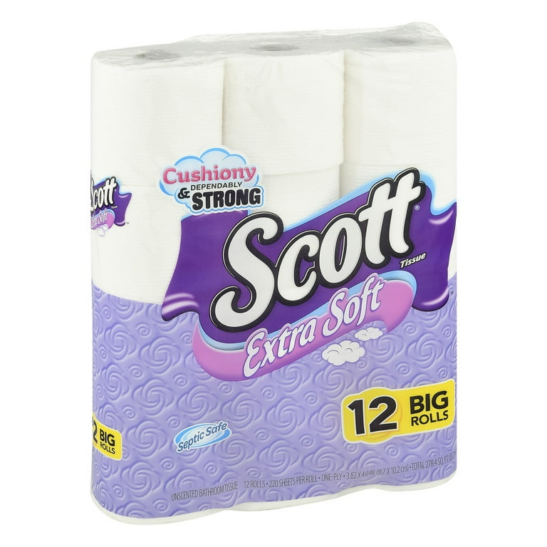 Scott 1Ply White 1000Sheet Toilet Paper (4 Pack, 51 OFF