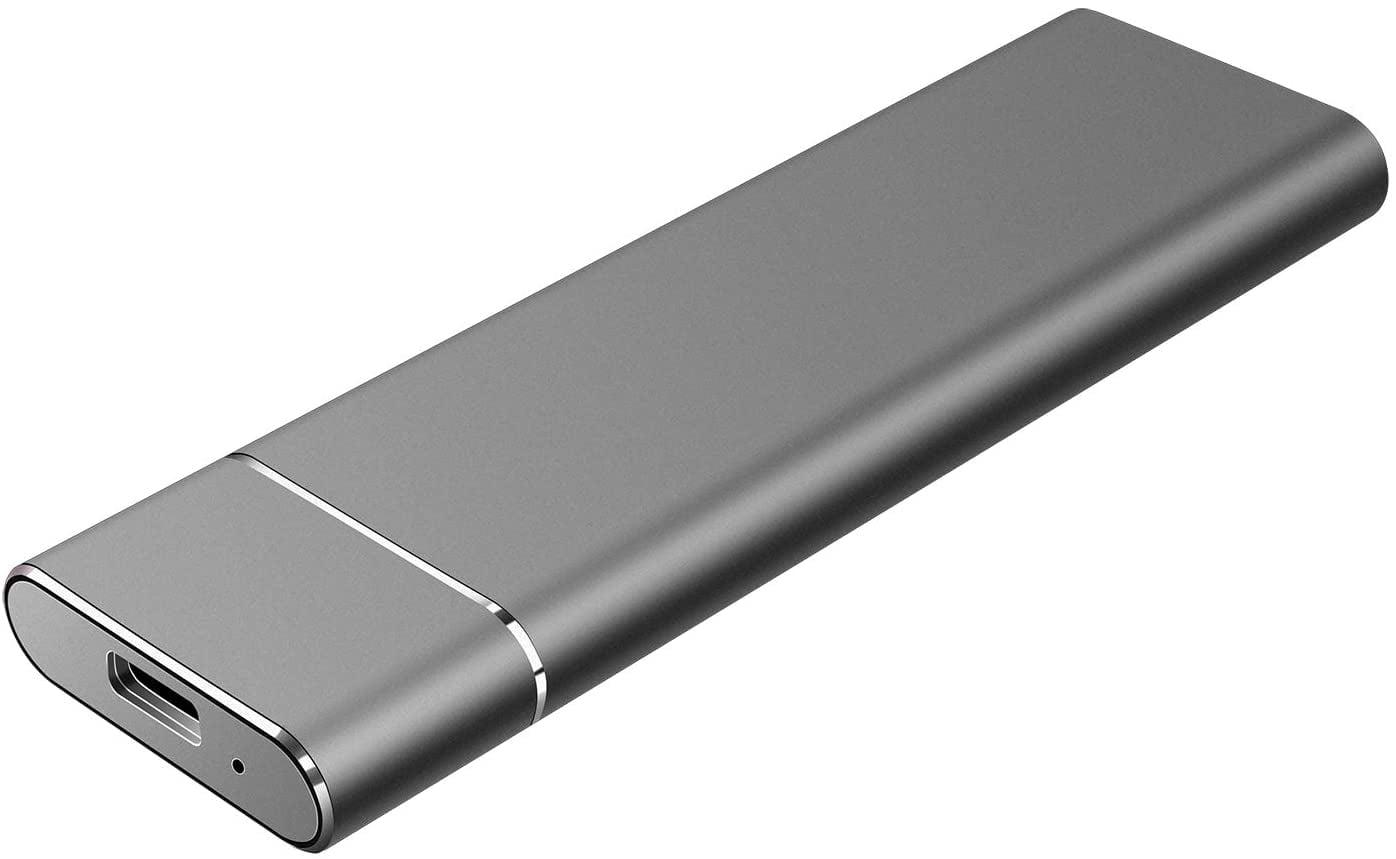 Ultra Thin External Hard Drive USB 3.0 Portable HDD for PC Mac 2TB, Silver Laptop 2TB Portable External Hard Drive 