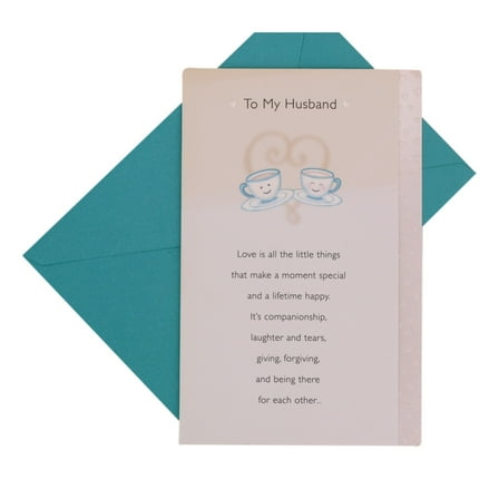 Anniversary:To My Husband Love is all the little things that make a moment special and a lifetime happy. It's companionship, laughter and tears, giving, forgiving and being there for each otehr...
