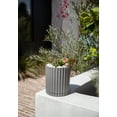 thumbnail image 5 of Veradek Mason Series Demi 6" Plastic-Stone Planter 2-Pack Gray, 5 of 9