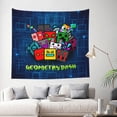 thumbnail image 3 of Geometry Dash Tapestry Anime Poster Wall Hanging Art Decor For Living Room Bedroom Dorm Apartments Party Supplies Gifts 40x60 Inch, 3 of 7