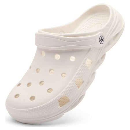 

Unisex Garden Clogs Shoes Slippers Sandals for Women and Men White Men 11.5/Women 12.5