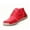 Red, variant on Women's Casual Shoes Caroline Janna Leather Side Zip Fashion Sneaker Trendy Streetwear Daily Shoes Soft Sneakers