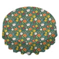 thumbnail image 2 of Pioneer Flower Floral Print Pattern Round Tablecloth 60 X 60 Inch, Wrinkle Resistant Wipeable Table Cloth for Kitchen Dining Picnic Patio Party, 2 of 6
