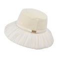 thumbnail image 1 of Chapeaux Seau Tendance pour Femmes Bord Grand Réglable Chapeaux de Soleil Accessoire d'Été pour Activités Extérieures et Tenue Décontractée, 1 of 2