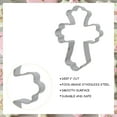 thumbnail image 4 of Baptism Cookie Cutter Set - 7pcs Cross Dove Pigeon Cutters First Communion Religious Baptism Holy Cross Stainless Steel Metal Biscuit Mold, 4 of 7