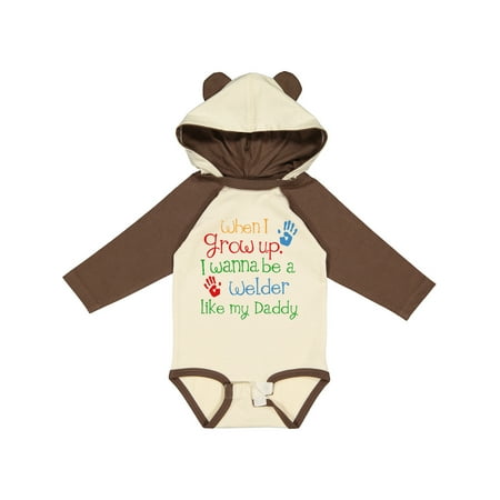 

Inktastic Welder Like Daddy Gift Baby Boy or Baby Girl Long Sleeve Bodysuit