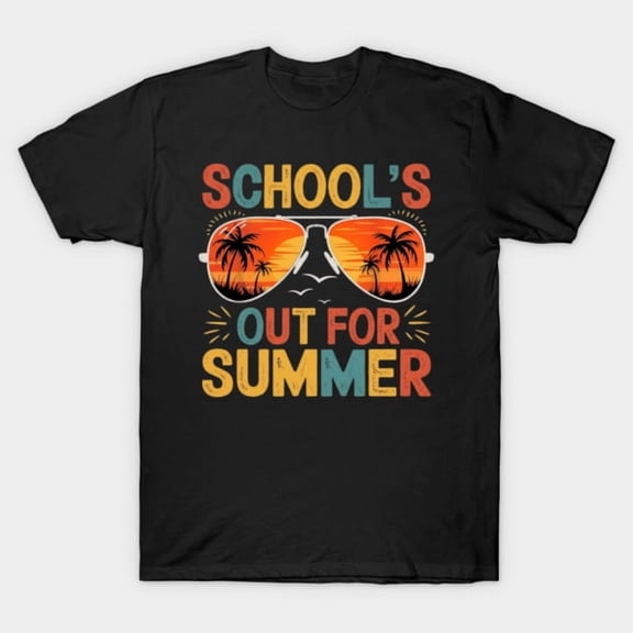 Schools Out For Summer Last Day Of School Teacher Boys Unisex T-Shirt, up to size 5XL