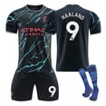 thumbnail image 1 of 23-24 Manchester City Second Away No. 9 Harland Shirt 17 De Bruyne 47 Foden Football Kit NO.9 HAALAND NO.9 HAALAND XL, 1 of 5