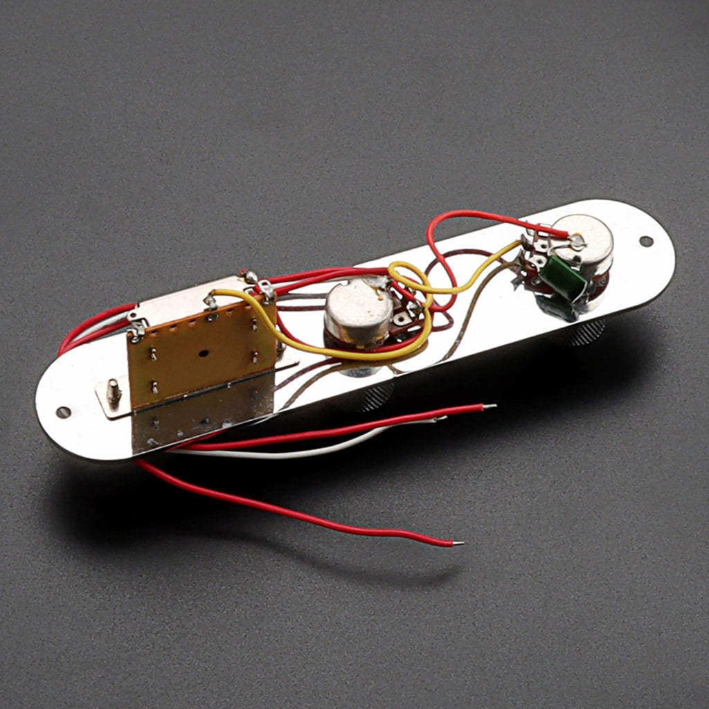 Electric Guitar Prewired Switch Control Plate with 3-Way Switches Knob Prewired Loaded Guitar Control Plate Replacement