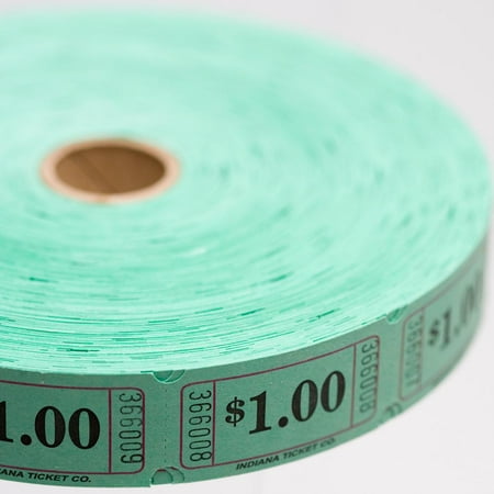 - Green $1.00 Ticket Roll