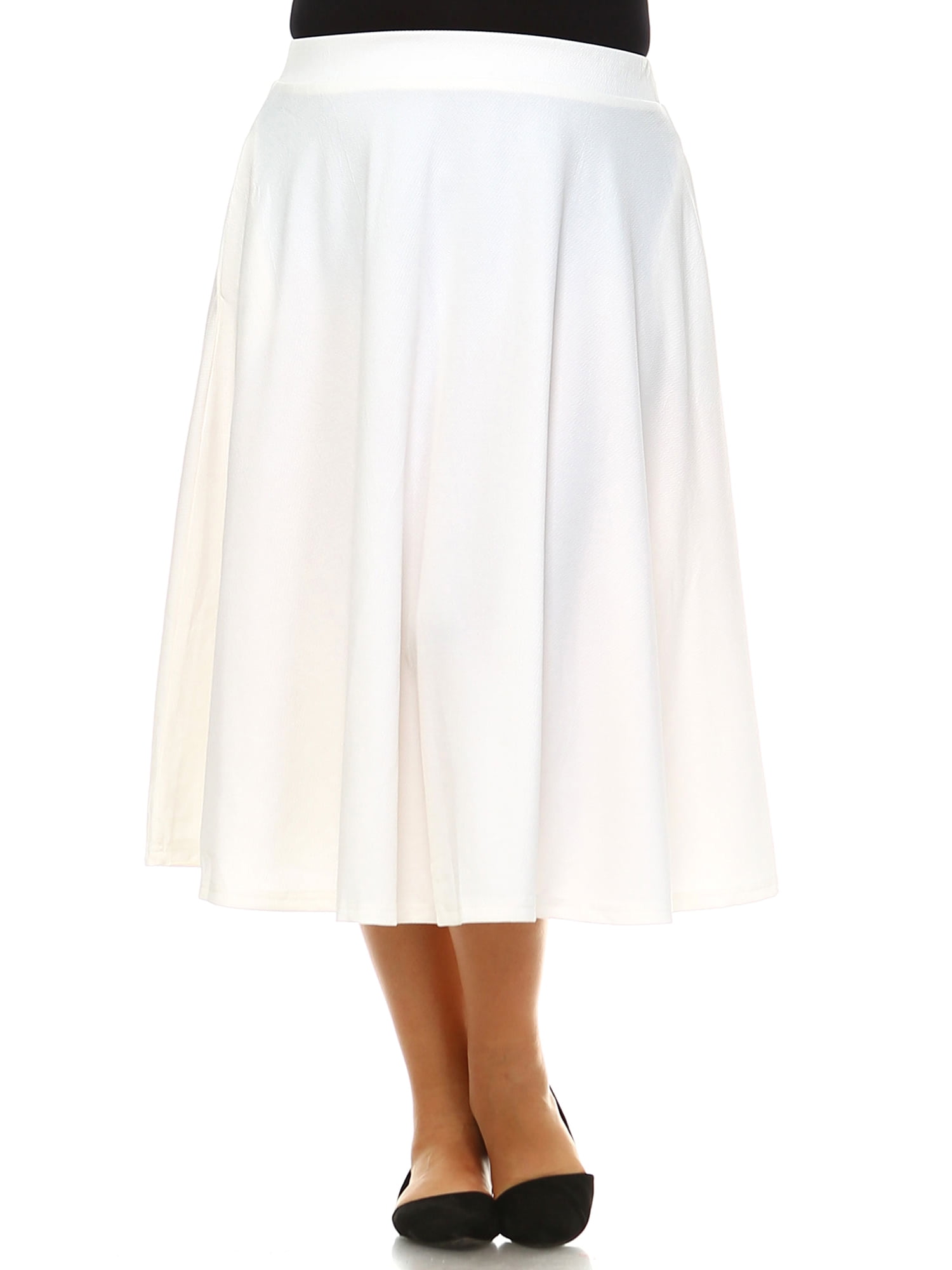Plus 'Tasmin' Flare Midi Skirts 