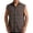HGG452-Gray, variant on Yaoyar Mens Sleeveless Shirt Casual Summer Tank Top Button Up Sleeveless Beach Shirts with Chest Pocket