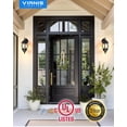 thumbnail image 5 of VIANIS Outdoor Porch Light Dusk to Dawn, Black Exterior Lighting Fixtures Wall Mount for House, Modern Outdoor Wall Sconce Lantern for Front Door, Patio, Anti-Rust Waterproof Coach Lights for Garage, 5 of 10