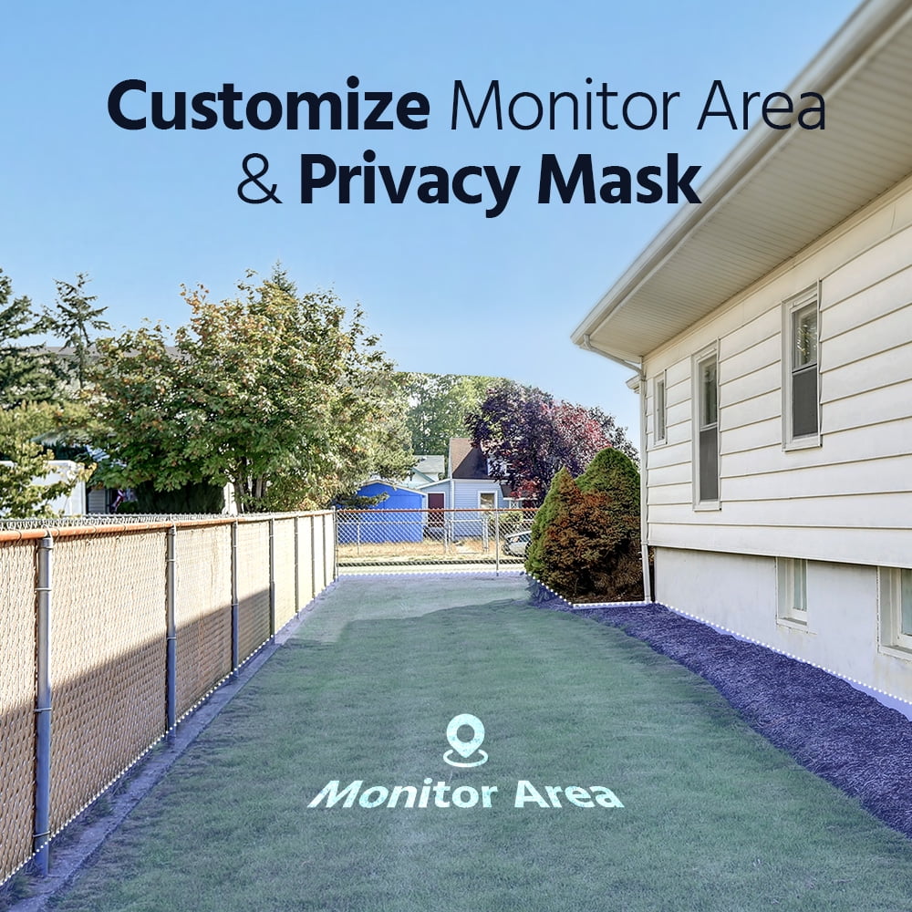 ANNKE PTZ 4MP Wire-Free Outdoor Camera System, 7-Inch Monitor, 2 Cameras, Pan-Tilt, Two-Way Audio, Night Vision