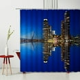 thumbnail image 5 of Italy Cityscape Shower Curtain Venice Bathroom r Waterproof Screen Hanging Curtain Multiple Size, 5 of 6