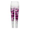 thumbnail image 5 of LEBONYARD Yoga Pants Plus Size,Womens Pants Clearance under $10,Womens Fashion Casual Christmas Printed Tight Leggings High Waist Long Pants Pink S, 5 of 5