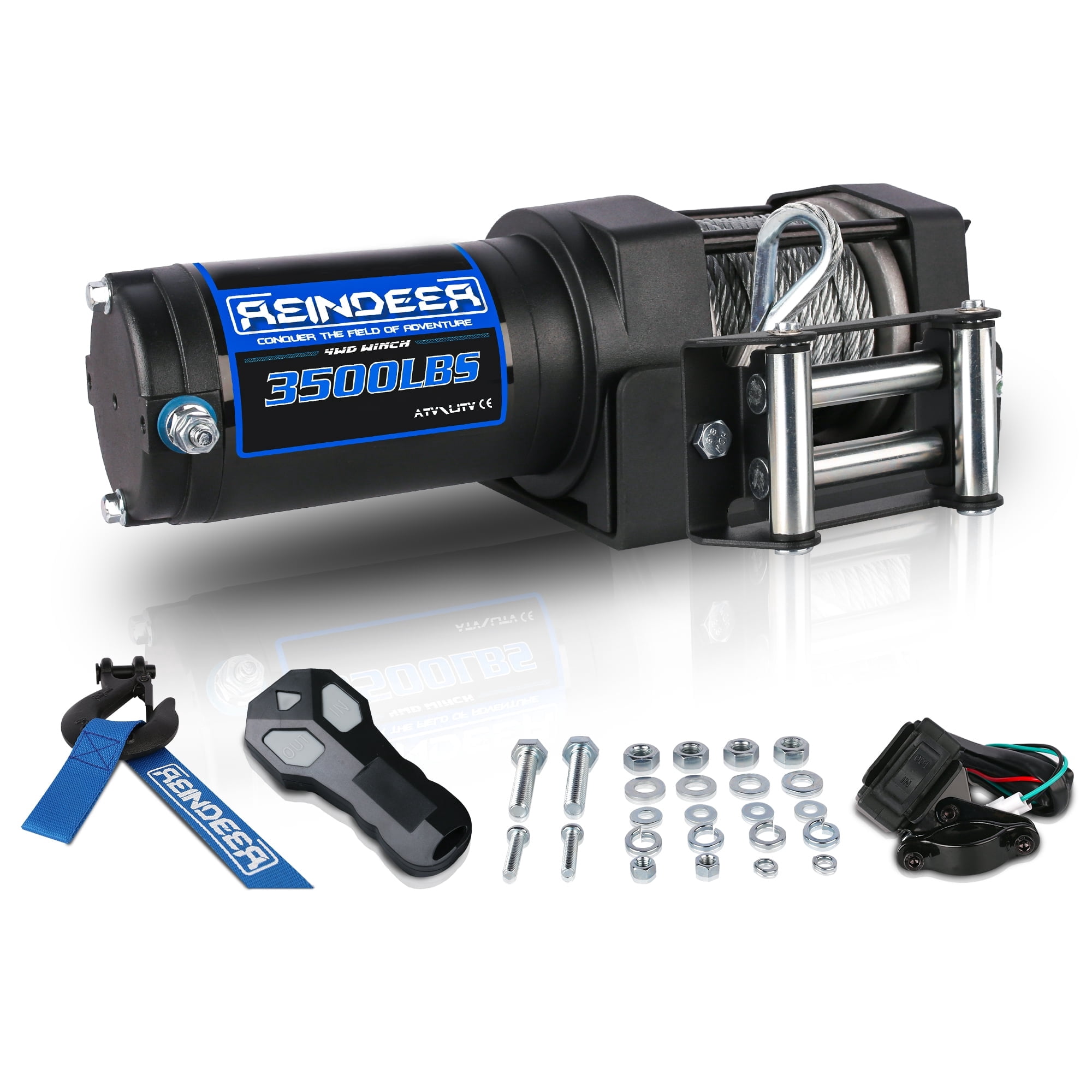 3500LBS Steel Cable Winch